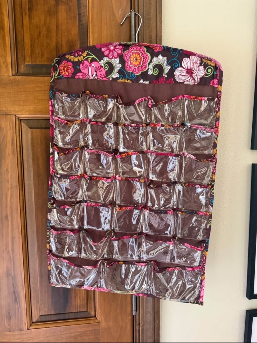 Vera Bradley Double-Sided Hanging Jewelry Organizer Floral